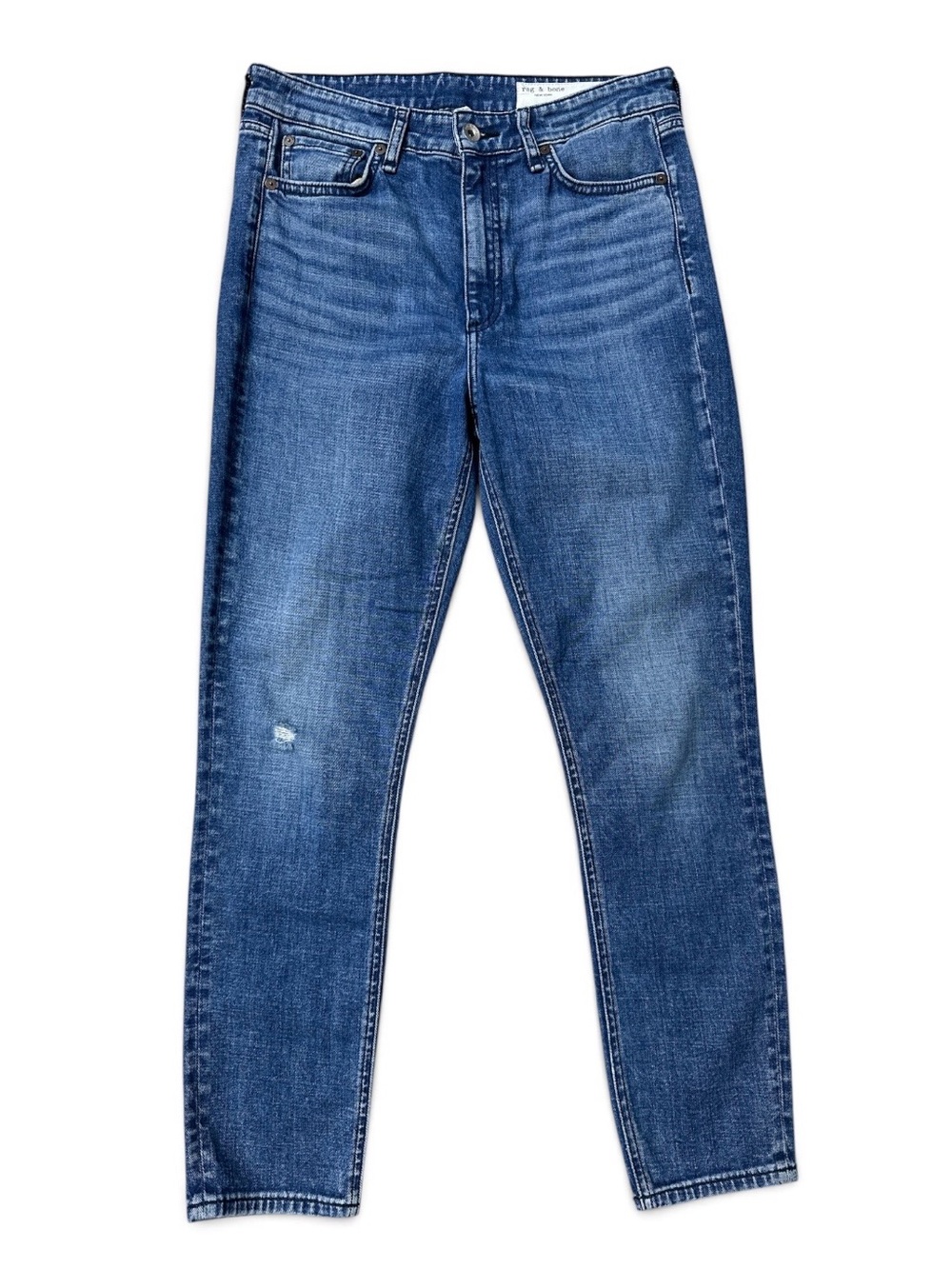 rag & bone women’s Slim Straight Blue Jeans